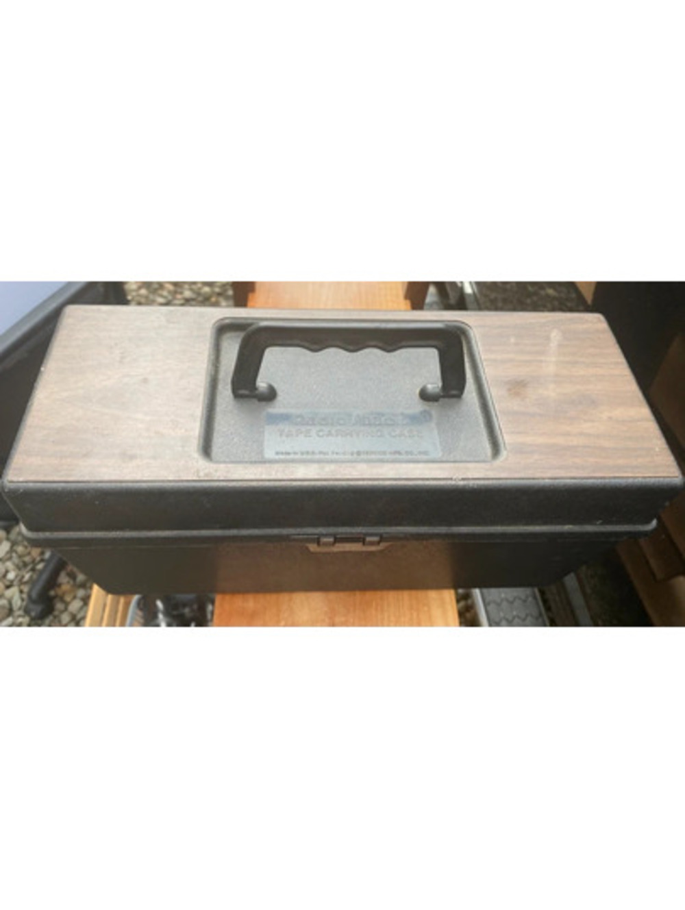 Radio Shack Vtg Cassette Tape Case Holder Storage 12 Tapes Organizer W/Handle